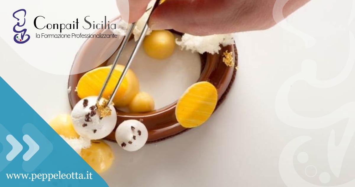 PEPPE LEOTTA ALTA FORMAZIONE CORSI CONPAIT-SICILIA SCUOLA PASTICCERIA CORSO MONO E DESSERT DA RISTORAZIONE DEL MAESTRO RICCARDO MAGNI