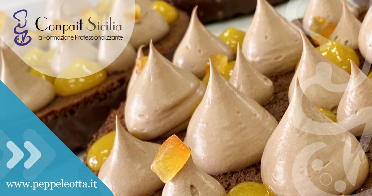 PEPPE LEOTTA ALTA FORMAZIONE CORSI CONPAIT-SICILIA SCUOLA PASTICCERIA TORTE DA VIAGGIO E CROSTATE INNOVATIVE DEL MAESTRO RICCARDO MAGNI